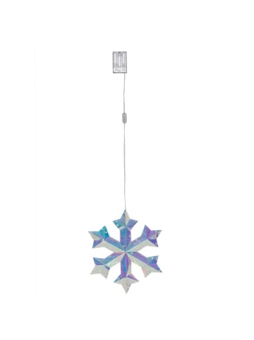 Decoledlamp "Snowflake" meerkleurig - (B)27 x (H)31 x (D)5 cm