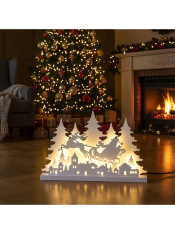 Decoratieve ledlamp "Reindeer" warmwit - (B)60 x (H)40,5 x (D)8 cm