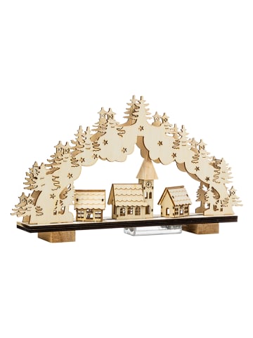 LED-Lichterbogen in Natur - (B)33 x (H)19 x (T)5 cm