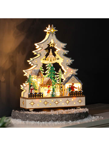 Decoledlamp "Christmas Village" meerkleurig - (B)25 x (H)32 cm