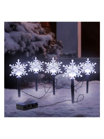 Lampa ogrodowa LED w kolorze zimnej bieli
