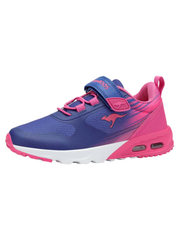 Leren sneakers "KX-Tempo EV" blauw/roze