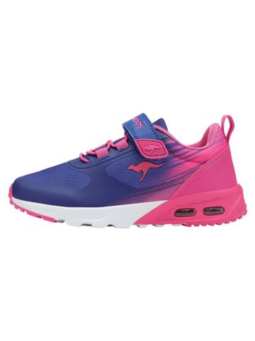 Leren sneakers "KX-Tempo EV" blauw/roze