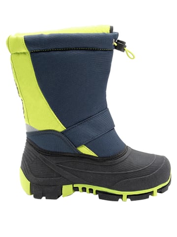 Winterstiefel "Kanga-Bean II" in Dunkelblau/ Grün