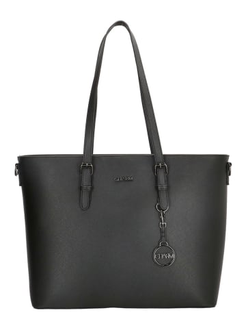 Shopper "Birmingham" in Schwarz - (B)47 x (H)32,5 x (T)14,5 cm