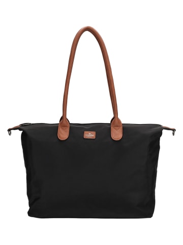 Shopper "Buckingham" in Schwarz - (B)51 x (H)33 x (T)14 cm