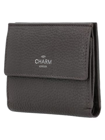 Leder-Geldbörse in Braun - (B)10 x (H)9 cm
