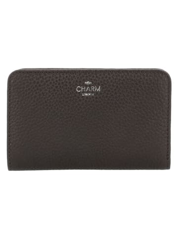 Leder-Geldbörse in Braun - (B)14 x (H)9 cm