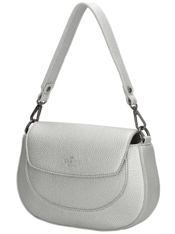 Schultertasche "Montmartre" in Weiß - (L)23 x (H)13,5 x (T)4,5 cm