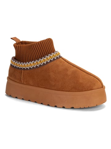 Winterboots "Sydney" in Hellbraun