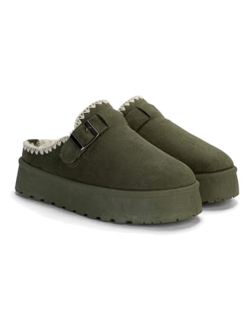Kapcie "Siloe" w kolorze khaki