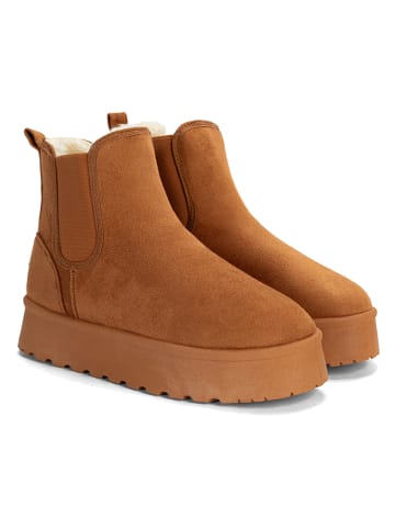 Winterboots "Salome" in Hellbraun