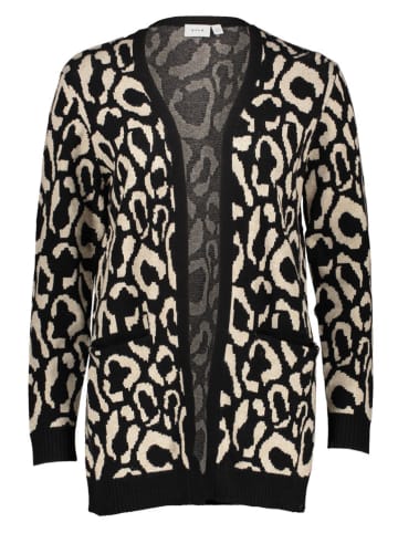 Cardigan "Vitif" in Beige/ Schwarz