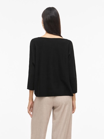Longsleeve "Vimalu" in Schwarz