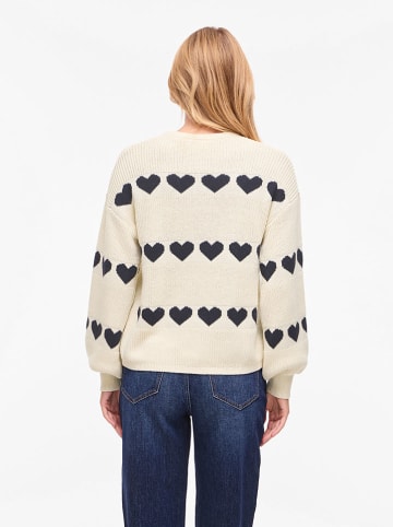 Sweter "Vijamilla" w kolorze granatowo-kremowym
