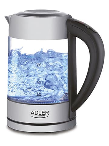 Wasserkocher "AD 1247" in Schwarz/ Silber - 1,7 l