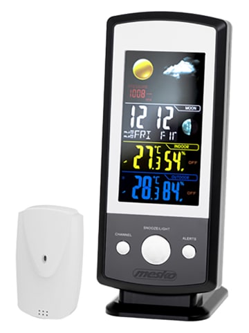 Stacja pogodowa w kolorze czarnym