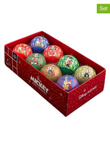 8er-Set: Christbaumkugeln "Mickey" in Bunt - Ø 6 cm