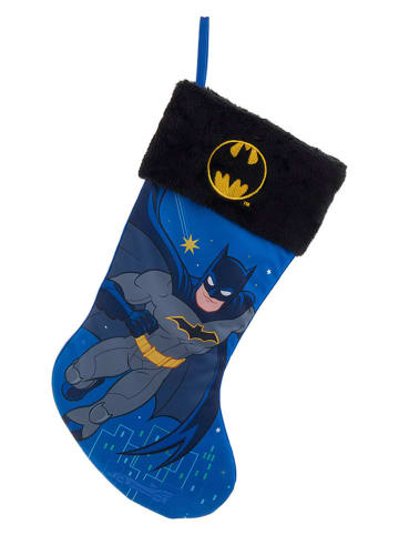 Christmas Inspirations Skarpeta świąteczna "Batman" w kolorze niebieskim - wys. 45 cm
