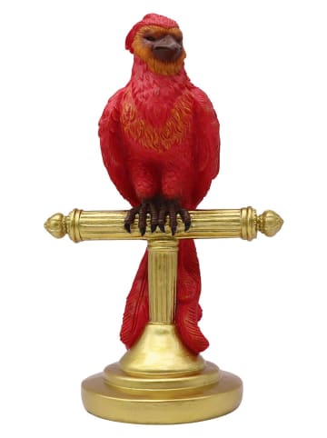 Dekofigur "Feniks" in Rot/ Gold - (H)21 cm