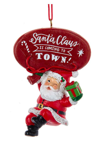 Christmas Inspirations Ozdoba choinkowa "Santa" w kolorze czerwonym - wys. 3,4 cm