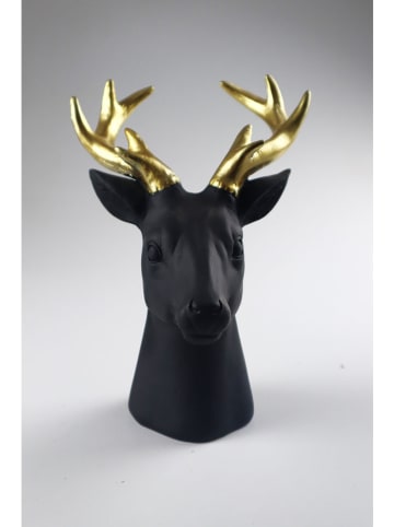 Figurka dekoracyjna "Reindeer" w kolorze czarnym - wys. 23 cm