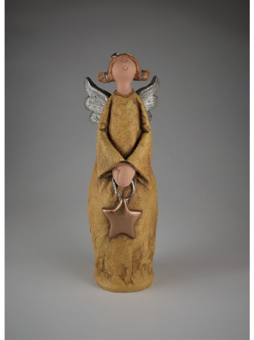 Figurka dekoracyjna "Angel" w kolorze złotym - wys. 39 cm