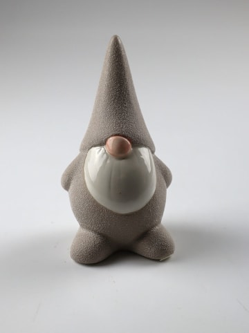 Figurka dekoracyjna "Elf" w kolorze szarym - wys. 16 cm