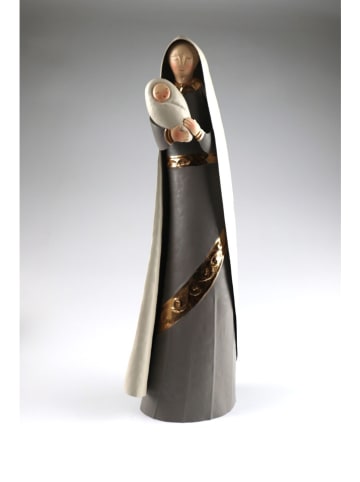 Figurka dekoracyjna "Maria" w kolorze szarym - 18 x 47 cm