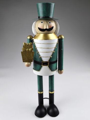 Decofiguur "Notenkraker" groen - (H)40 x Ø 14 cm
