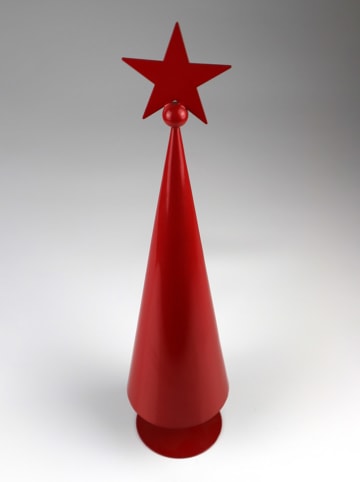 Dekofigur ''Baum'' in Rot - (H)64 x Ø 15 cm