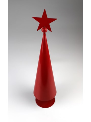 Dekofigur "Baum" in Rot - (H)80 x Ø 15 cm