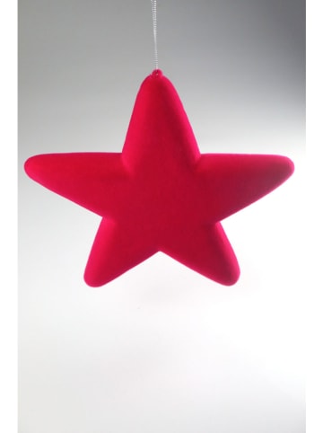 Zawieszka dekoracyjna "Star" w kolorze czerwonym - Ø 25 cm