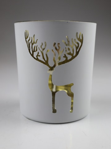 Świecznik "Deer" w kolorze szarym - wys. 12,5 x Ø 10 cm