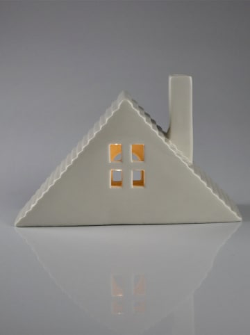 Decoledfiguur "Haus" wit - (B)21 x (H)13 cm