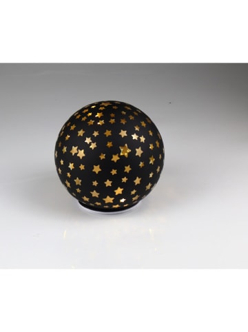 Kula LED "Stars" w kolorze czarnym - Ø 12 cm