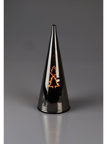 Led-decolamp "Pyramide" grijs - (H)20,5 cm