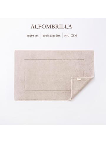 Badmat "Square" crème - (L)50 x (B)80 cm