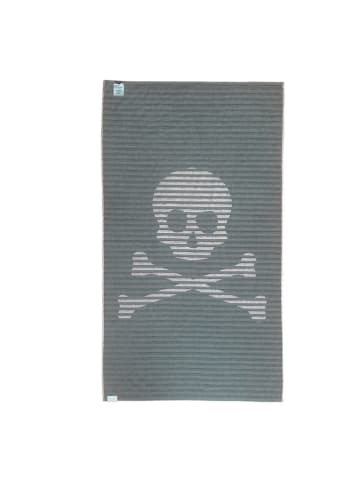 Strandlaken beige/grijs