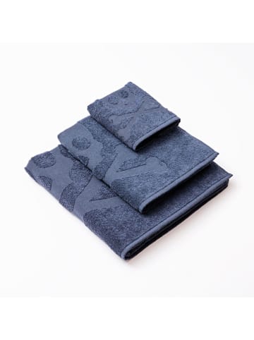 6-delige handdoekenset  blauw
