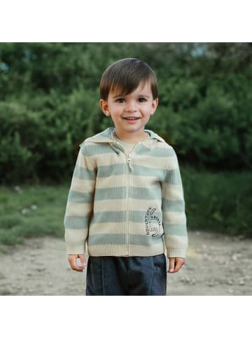 Vest turquoise/beige