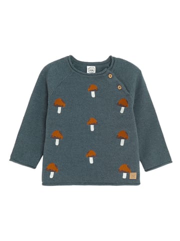 Sweter w kolorze morskim