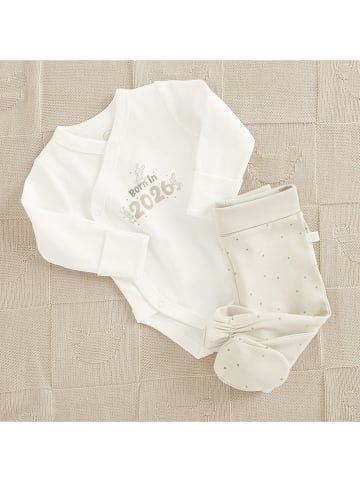 2-delige outfit crème/beige