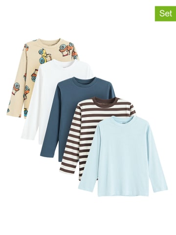 5er-Set: Longsleeves in Bunt