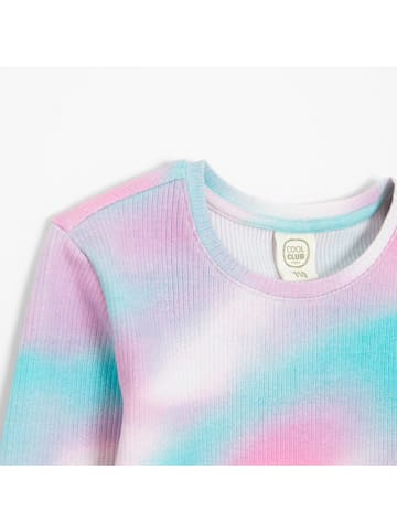 Longsleeve in Rosa/ Türkis