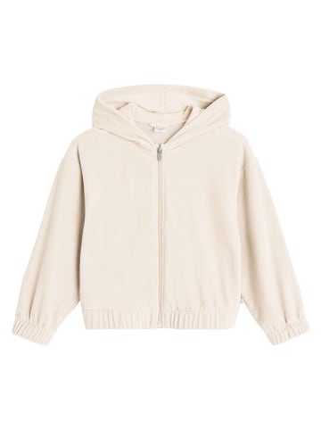 Sweatjacke in Beige