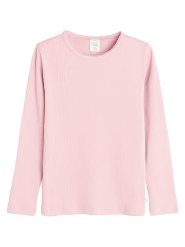 3er-Set: Longsleeves in Hellblau/ Rosa/ Hellbraun