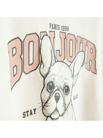 Sweatshirt in Creme