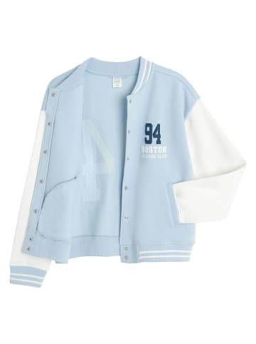 Bluza w kolorze błękitno-białym