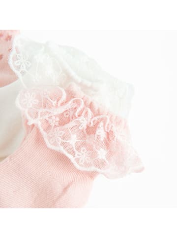 5er-Set: Socken in Rosa/ Gelb/ Creme